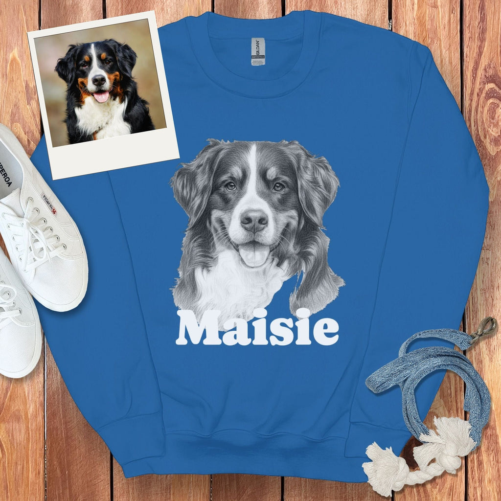 Custom Doodle Photo Pet Sweatshirt