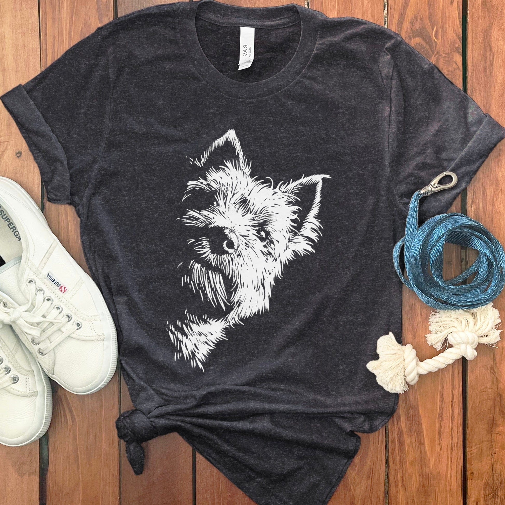 Adorable Yorkie Dog Illustration T-shirt product type