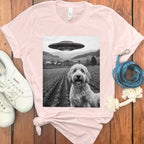 UFO and Dog in Field Graphic Tee product