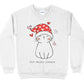 Purrfectly Content Valentine's Day Sweatshirt - PuppyJo Sweatshirt S / White
