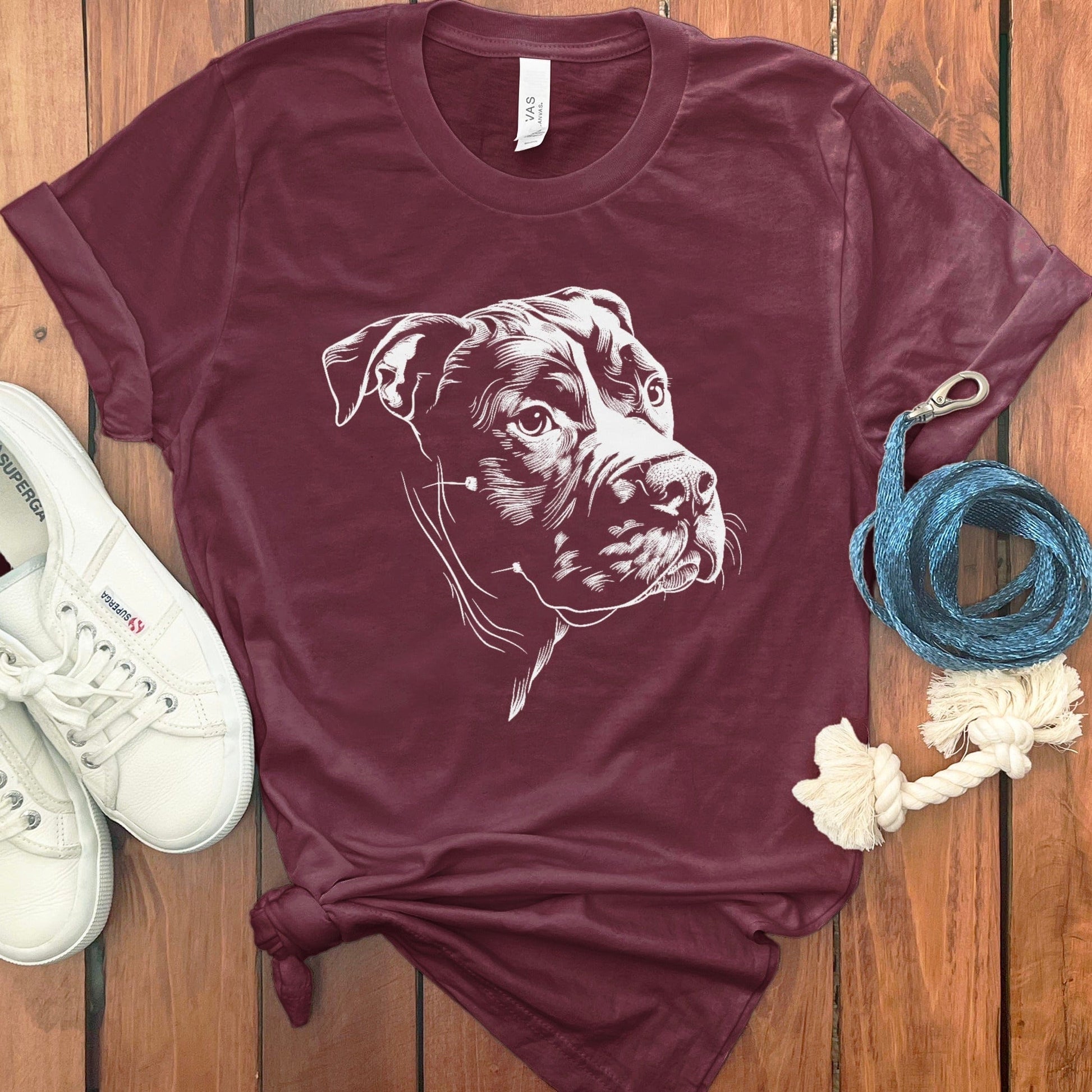 Dog Face Graphic Casual Short Sleeve T-Shirt product