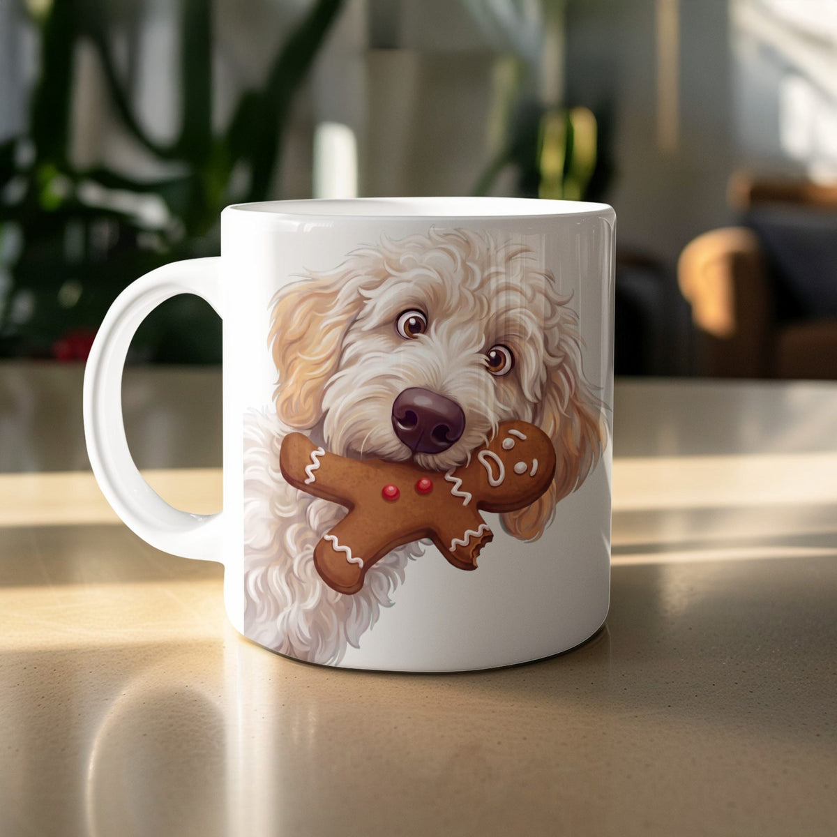 Maltipoo Cookie Thief Mug in by Puppy Jo