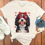 Cute Dog with Heart Glasses T-shirt for Pet Lovers