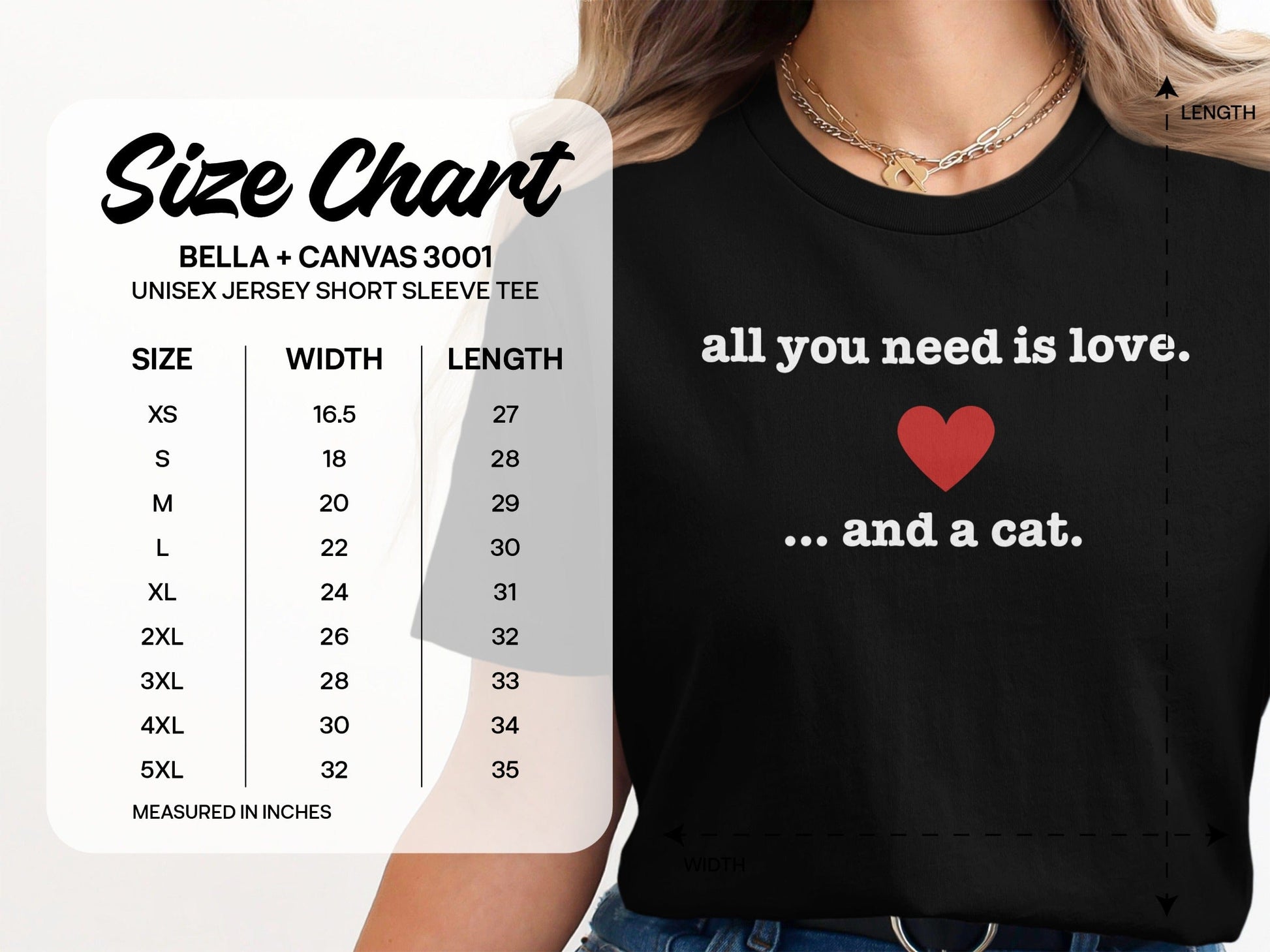 All You Need is Love And a Cat Tee Shirt