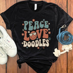 Peace Love Doodles Screen Printed Graphic Tee