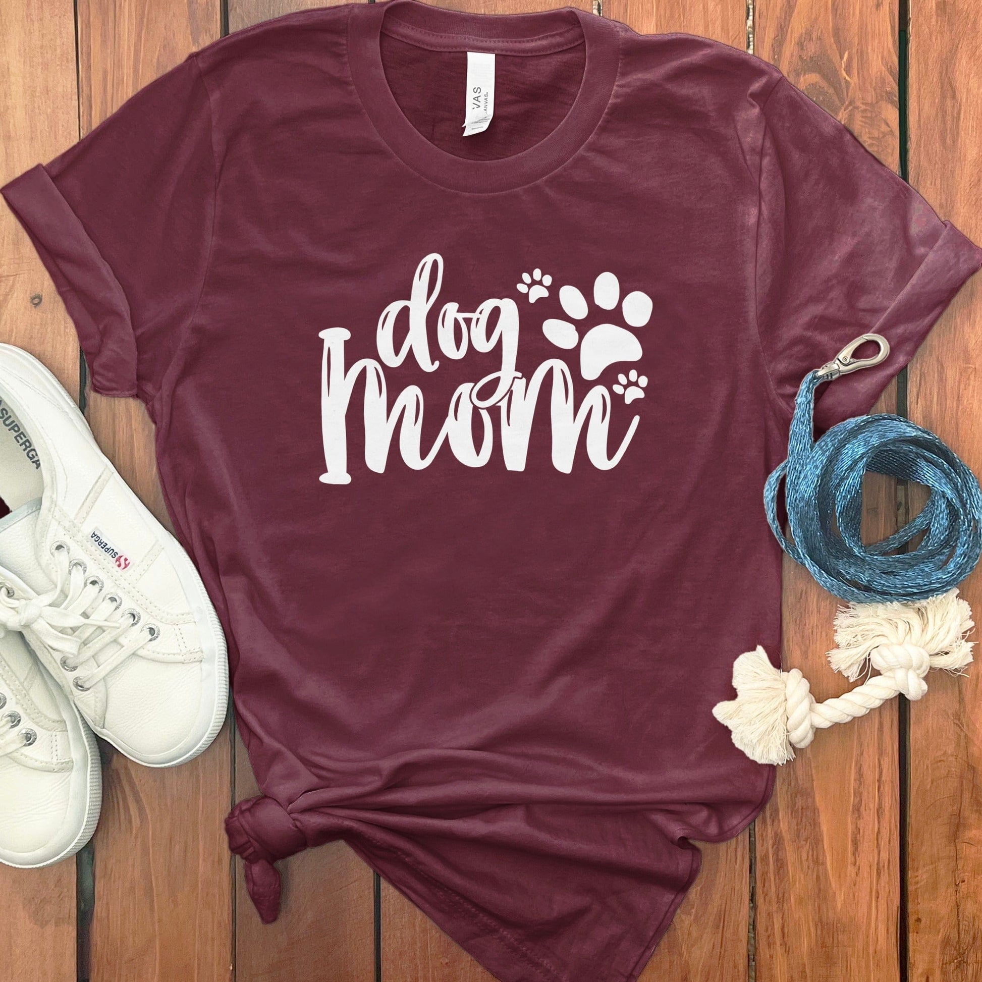 Dog Mom Paw Print Graphic T-Shirt product