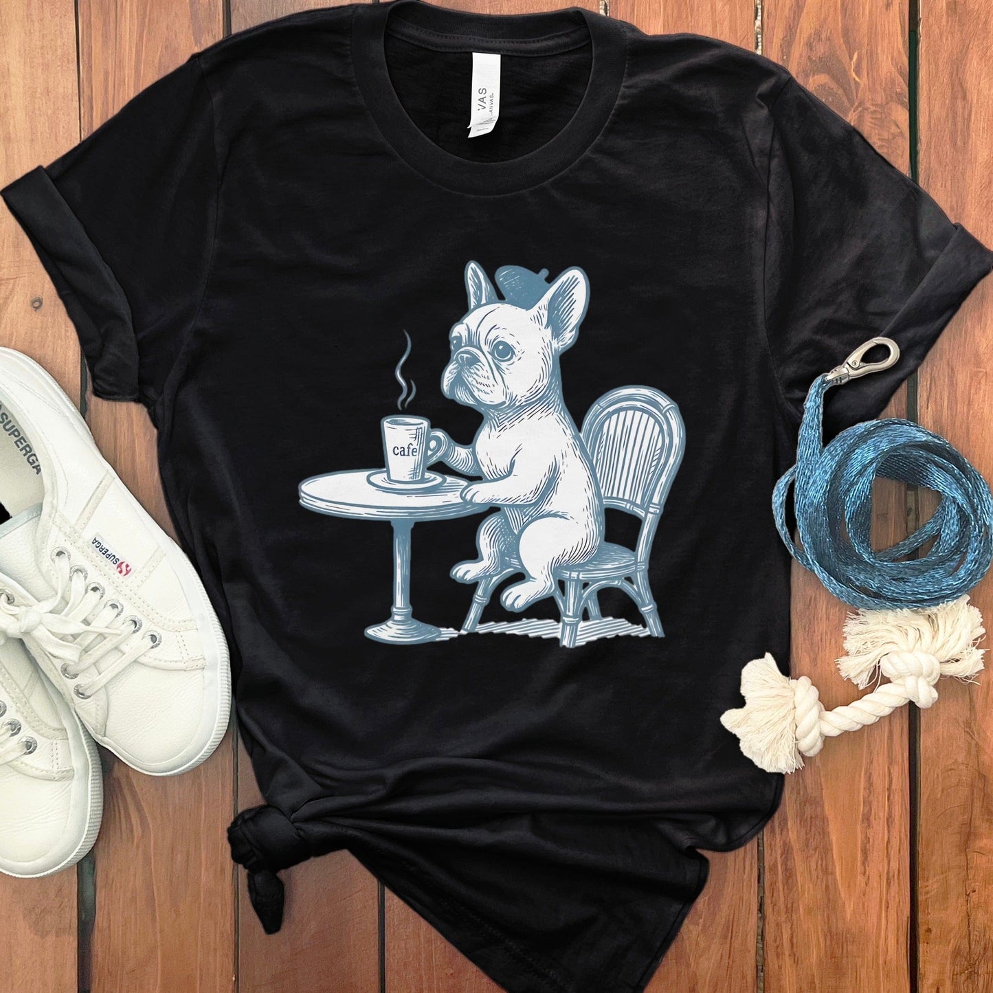 French Bulldog Coffee Lover T-shirt Unique Graphic product