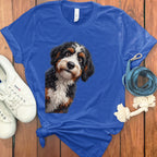 Adorable Fluffy Puppy Graphic Tee Perfect for Dog Lovers