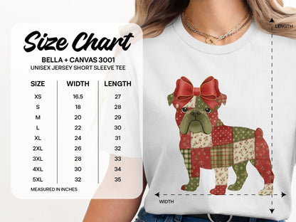 Adorable Patchwork Dog Graphic Print T-Shirt product type