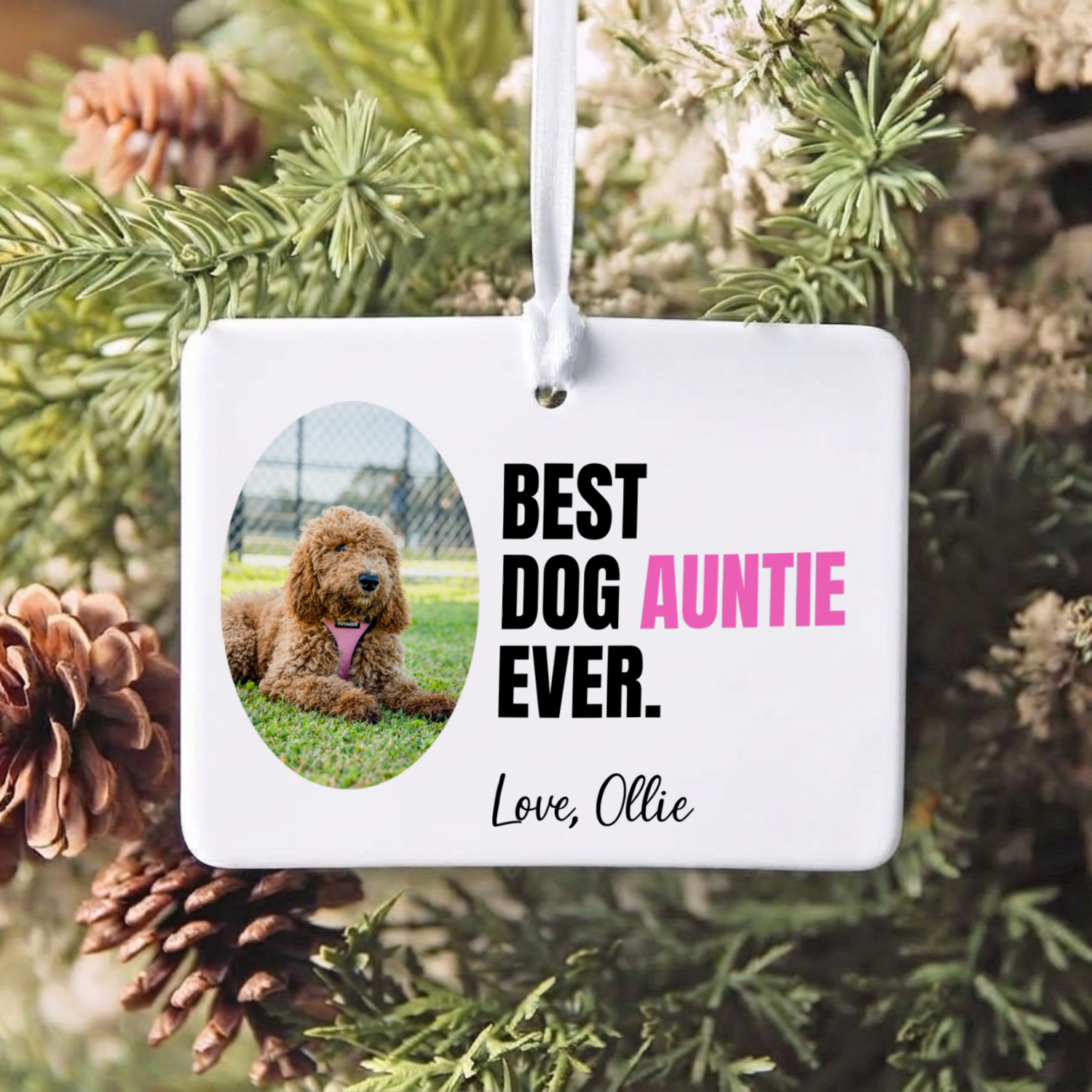 Personalized Best Dog Person Ornament