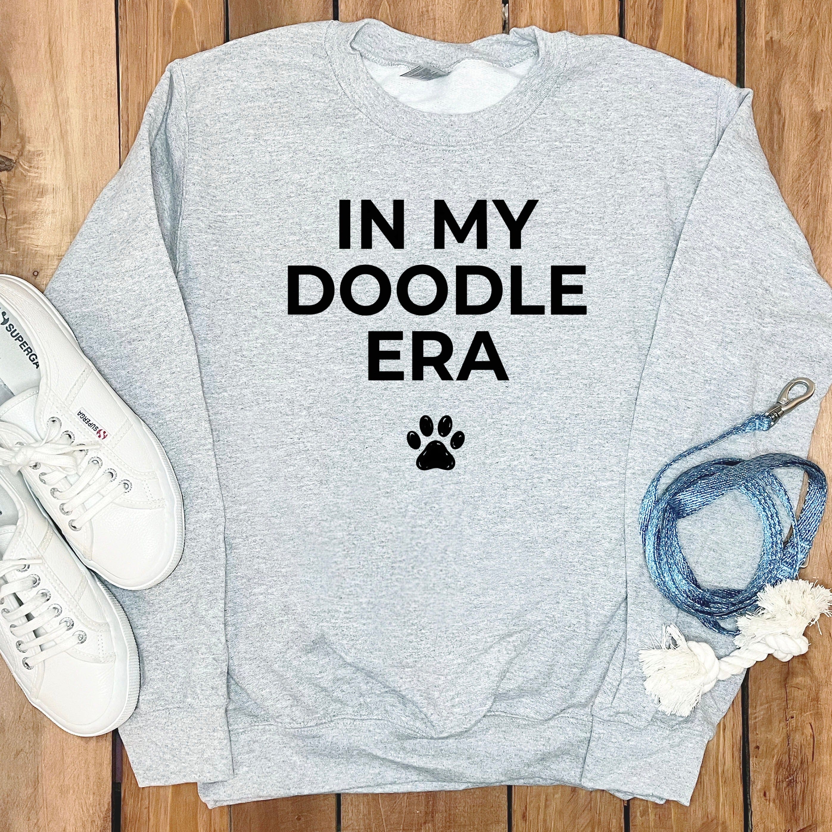 In My Doodle Era Sweatshirt Cozy Unisex Apparel