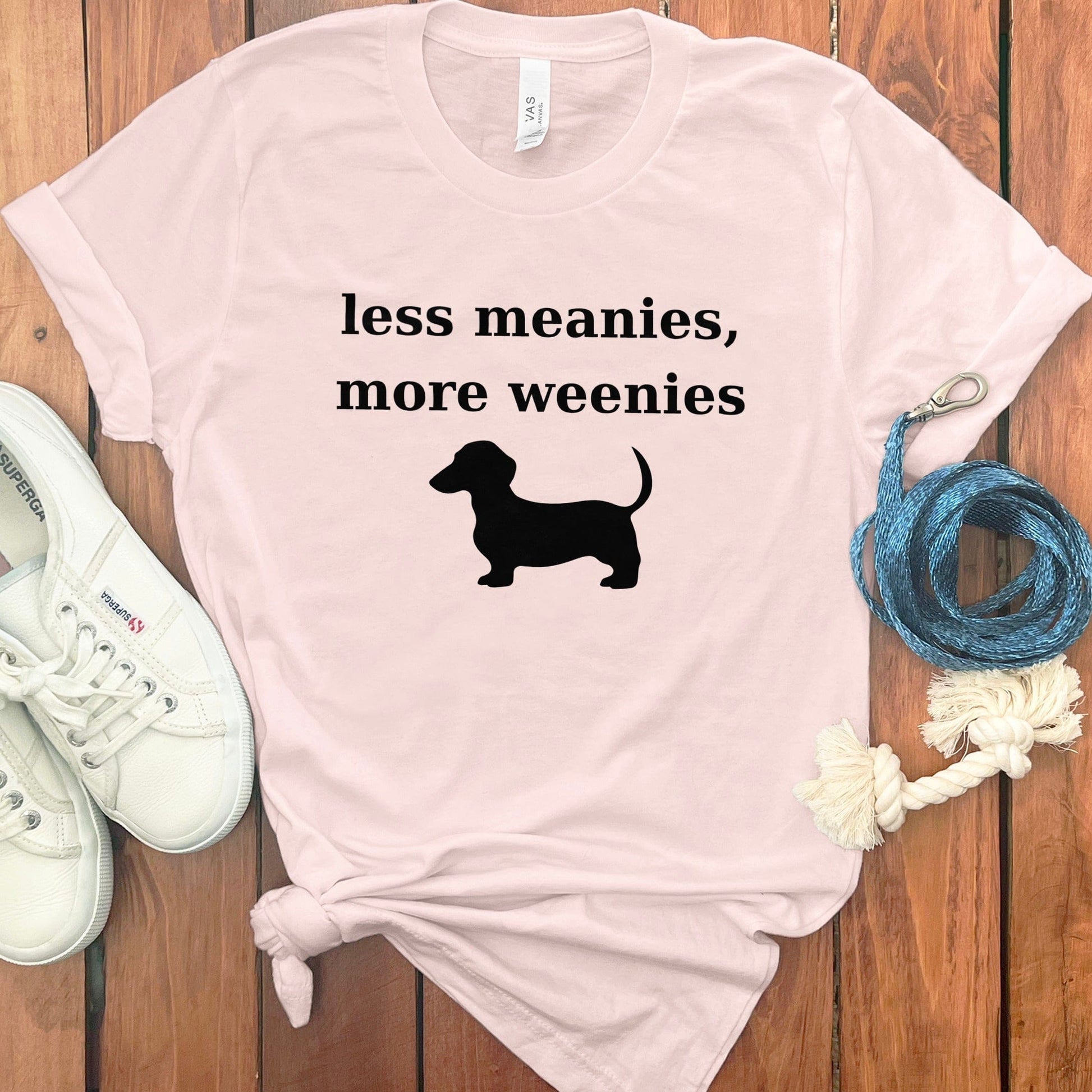 less meanies more weenies funny t-shirt product