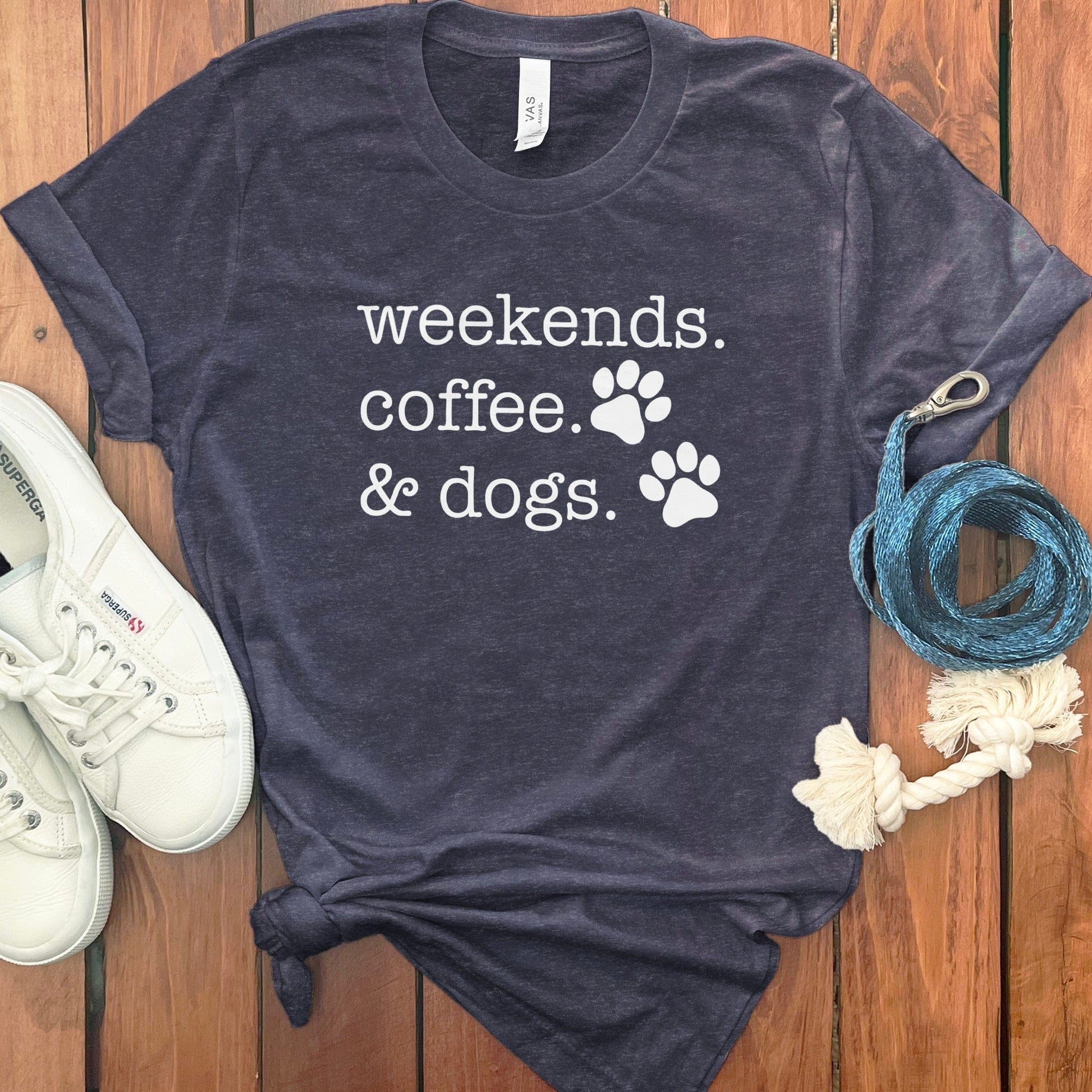 Weekends Coffee and Dogs Graphic T-Shirt product