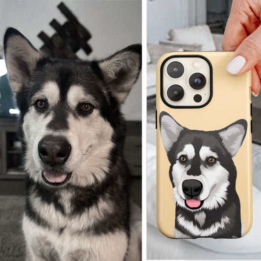 Custom Dog Portrait Phone Case - PuppyJo Phone Cases