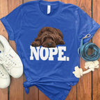 Nope Lazy Dog Graphic T-shirt Casual Wear for Sale