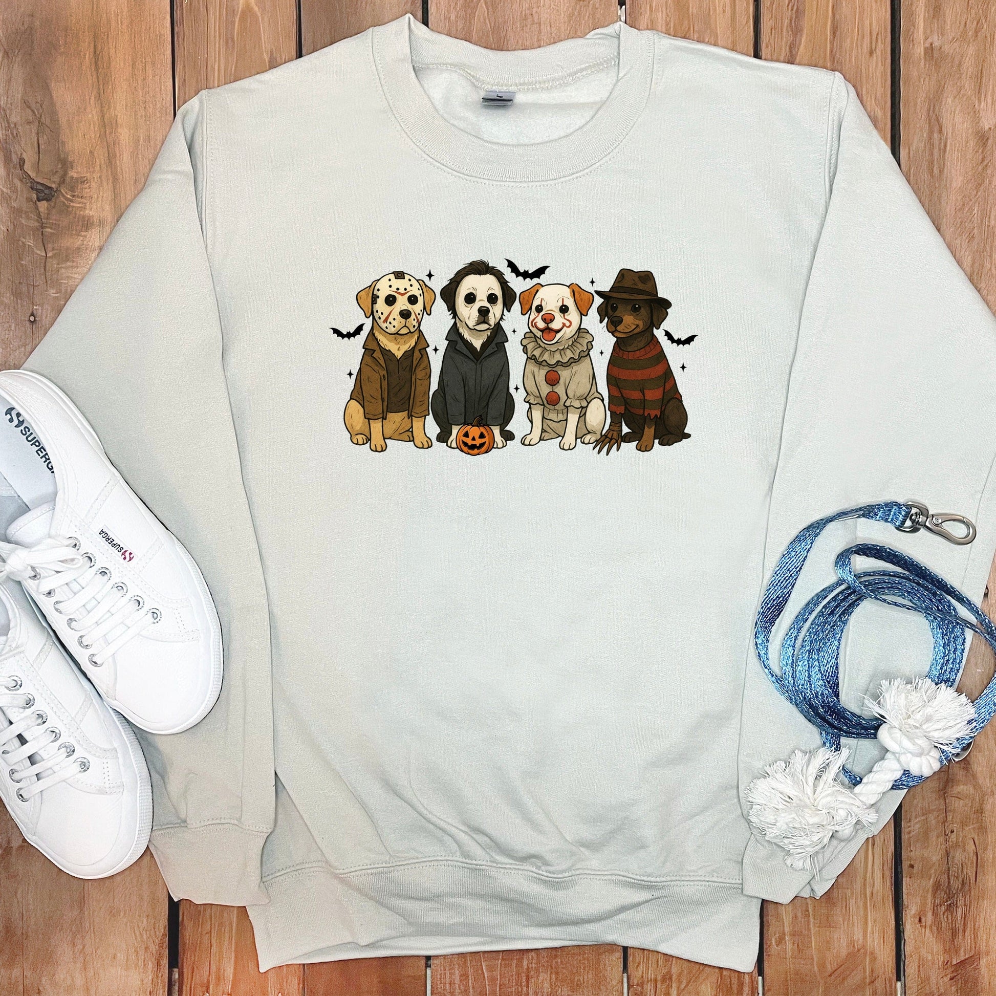 Halloween Dogs Printed Crewneck Sweatshirt product