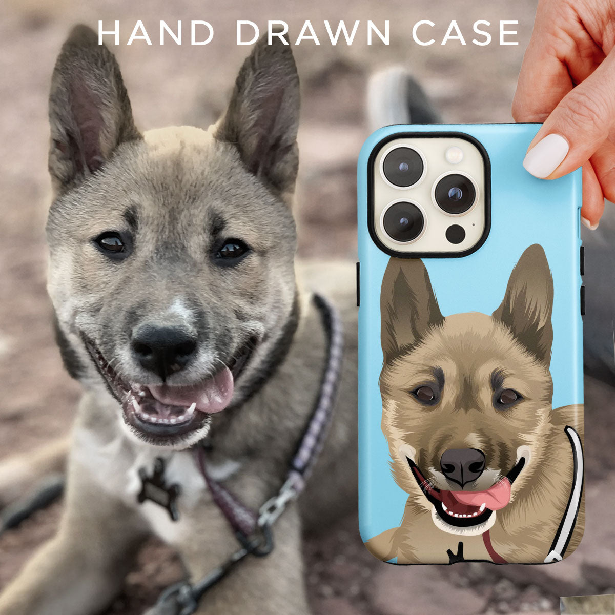 Custom Dog Portrait Phone Case - PuppyJo Phone Cases
