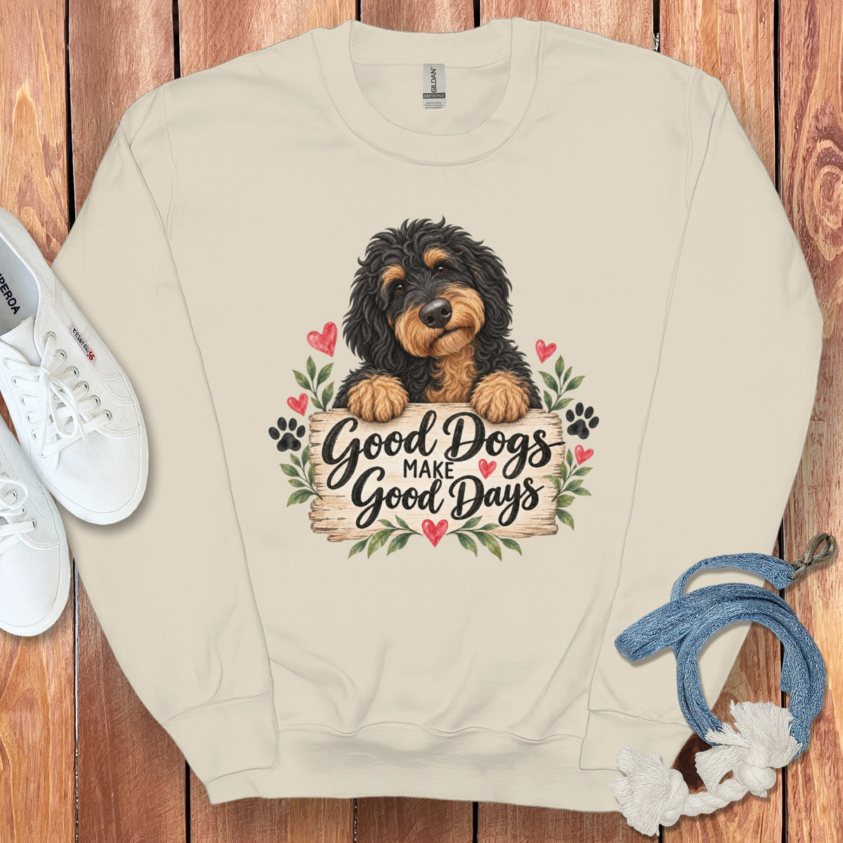 Phantom Goldendoodle Good Days Sweatshirt