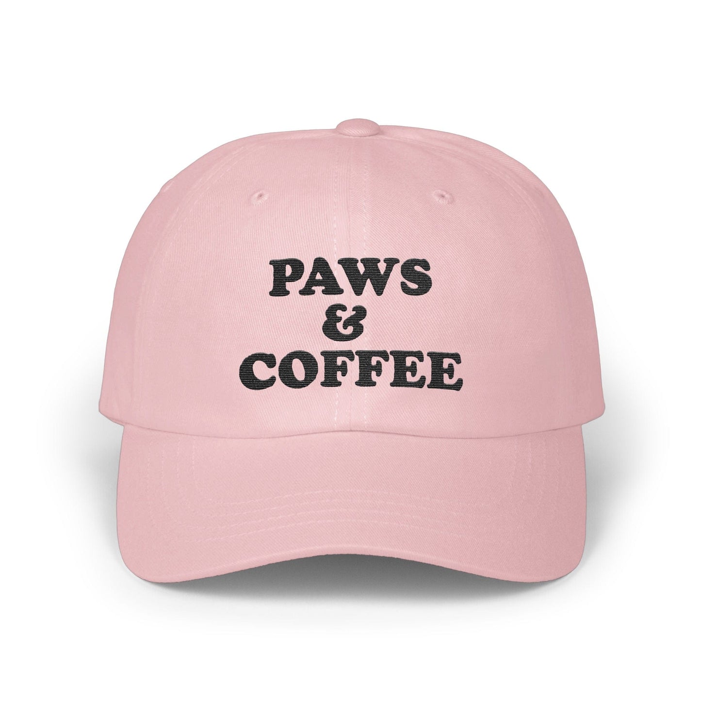 Paws and Coffee Cute Pink Adjustable Baseball product type