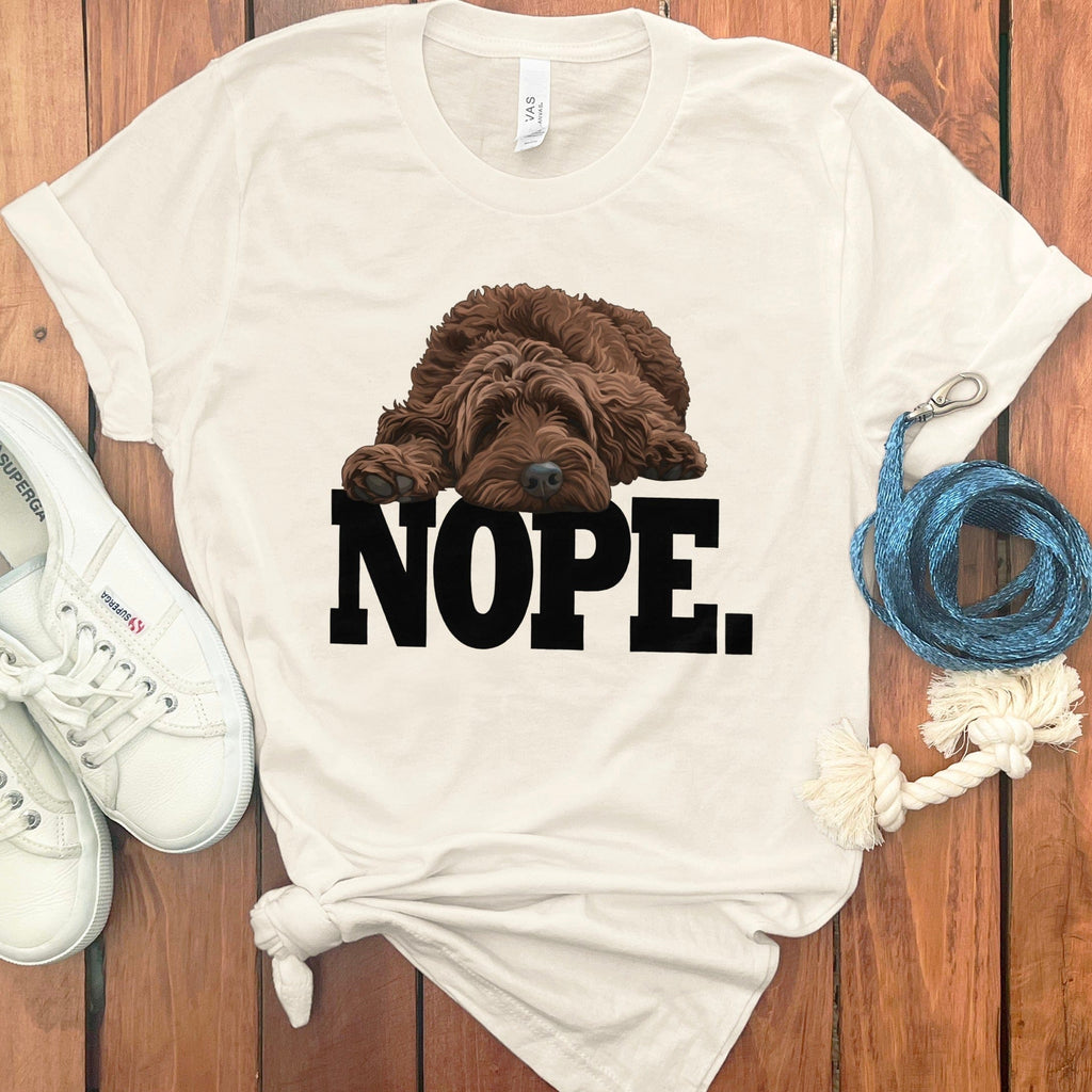 NOPE Dog Lover Graphic Tee Shirt Casual Wear