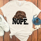 NOPE Dog Lover Graphic Tee Shirt Casual Wear