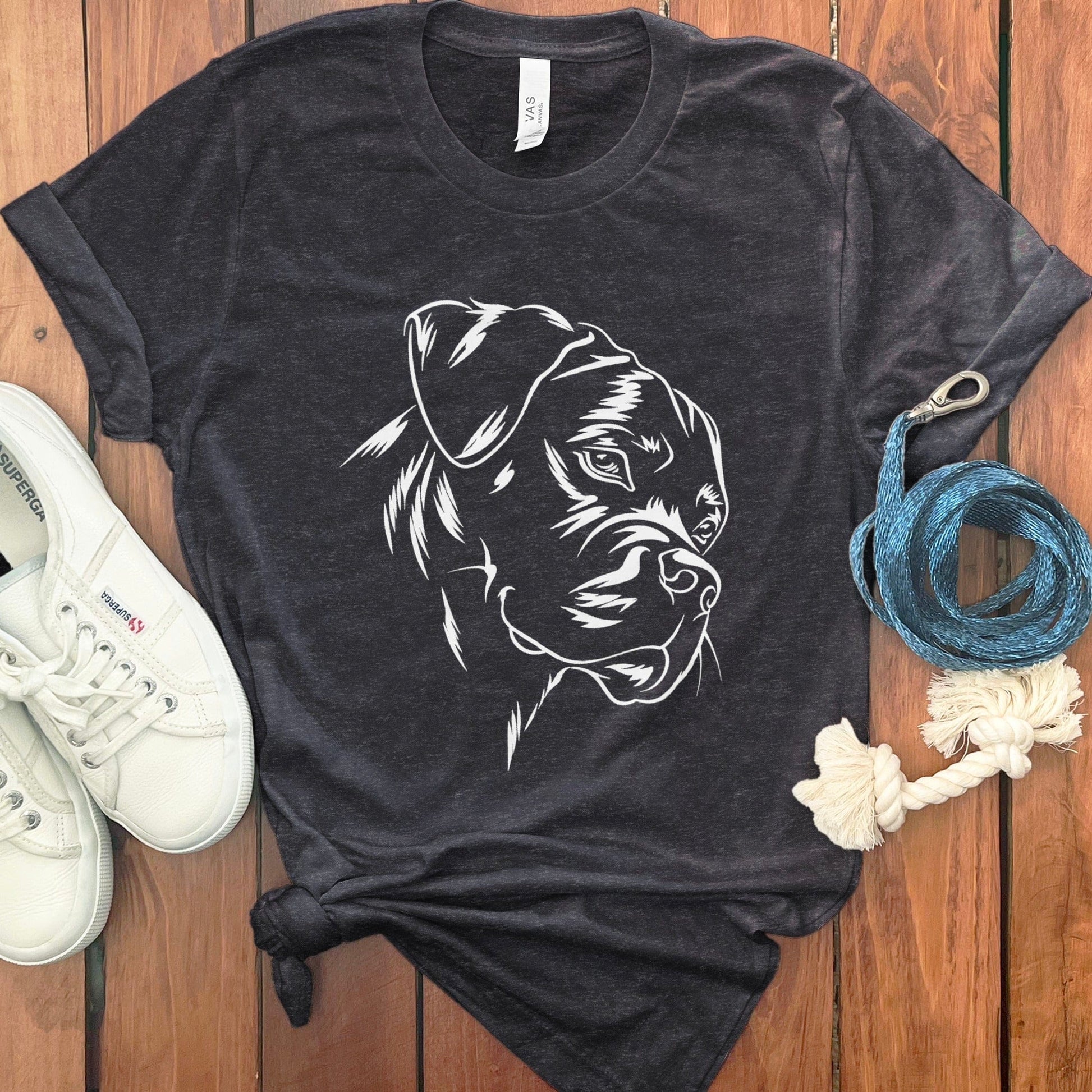 Artistic Dog Face Illustration Graphic T-Shirt product