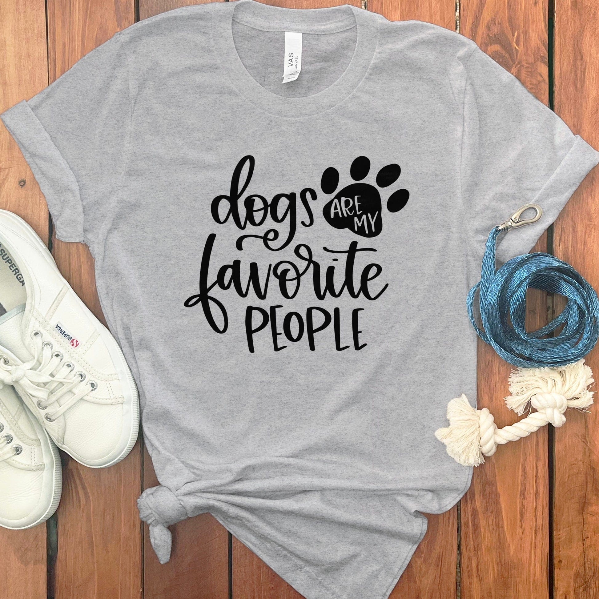 Dogs Are My Favorite People graphic t-shirt product type