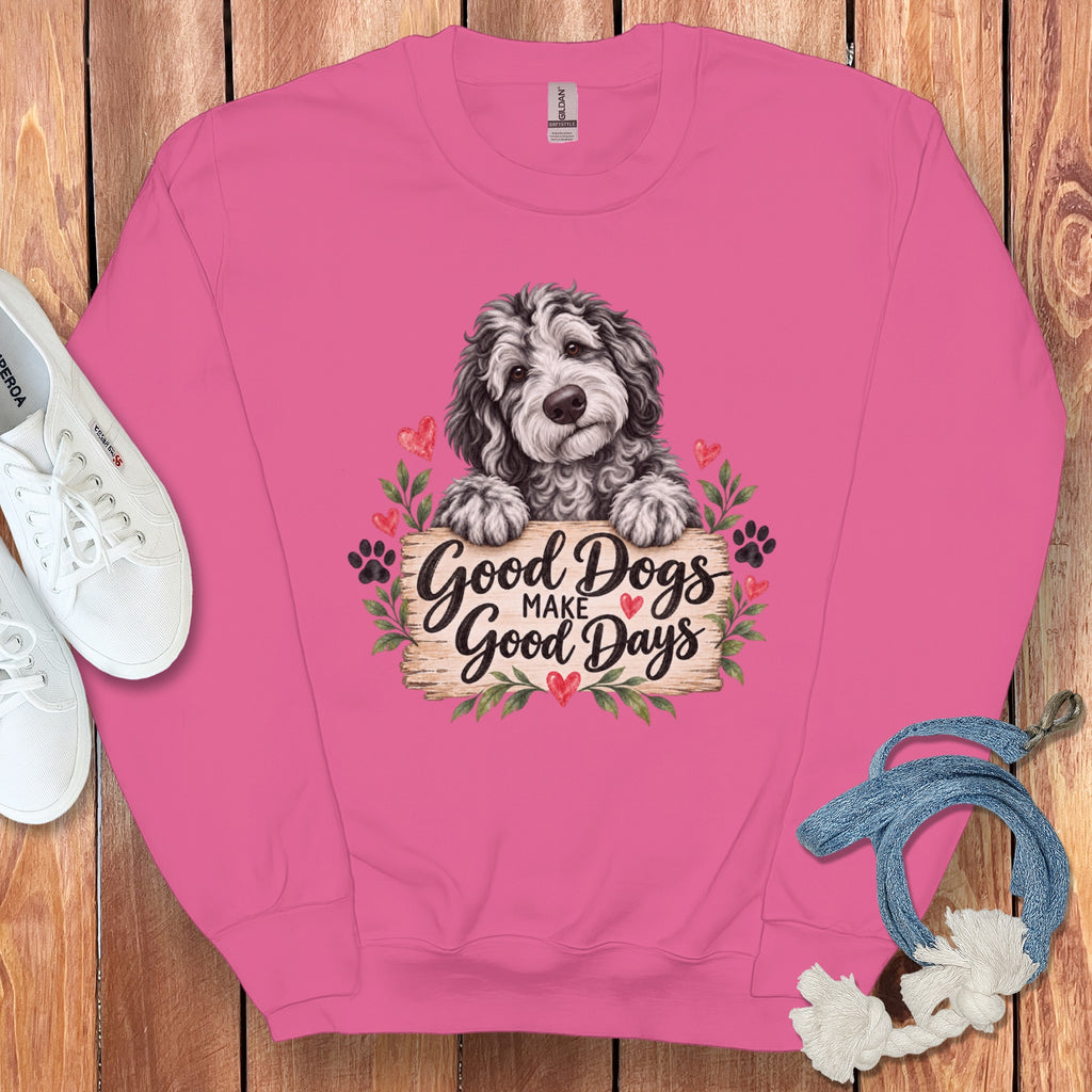 Merle Goldendoodle Good Days Sweatshirt