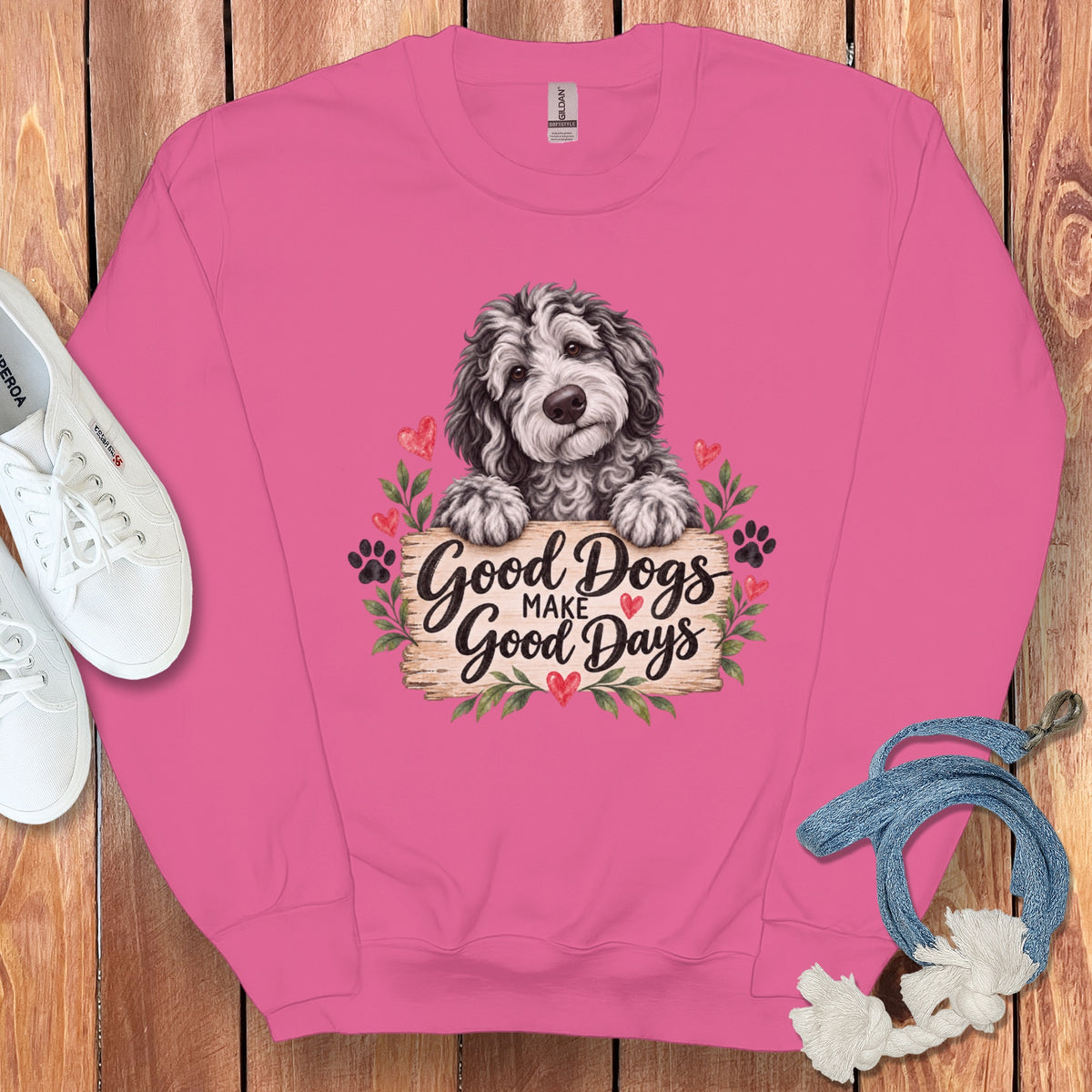 Merle Goldendoodle Good Days Sweatshirt