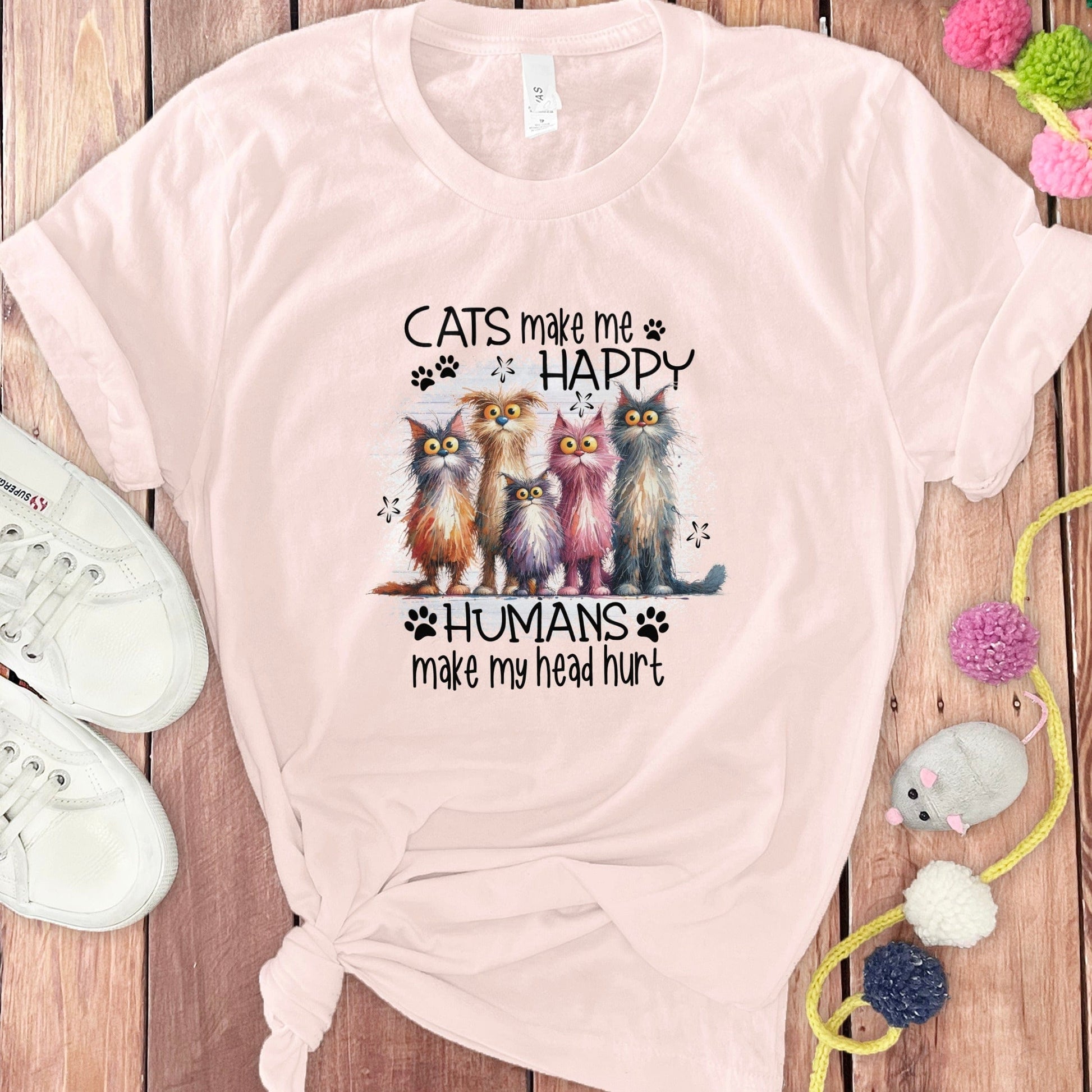 Cats Make Me Happy Humans Make My Head Hurt product type