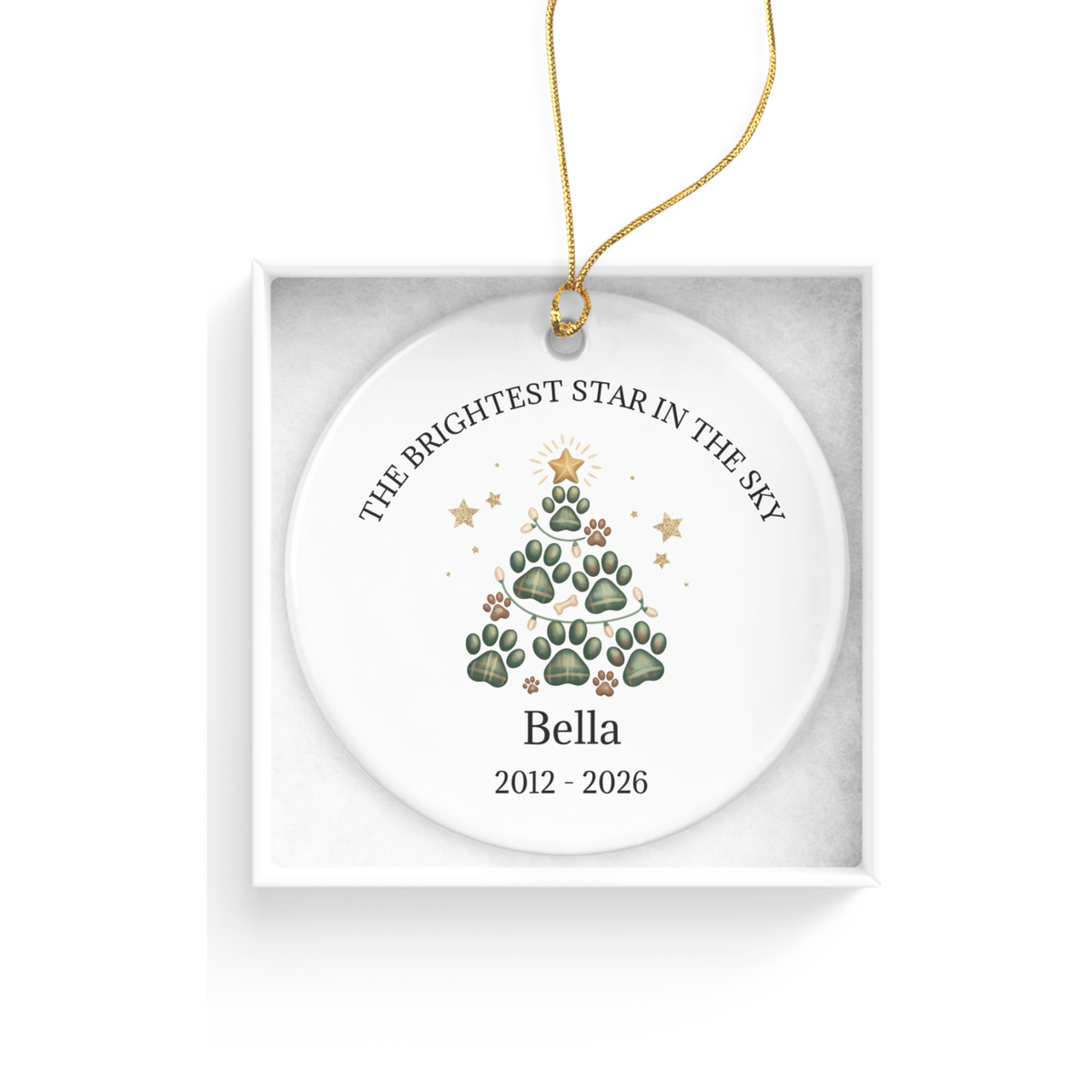 Brightest Star Memorial Pet Ornament