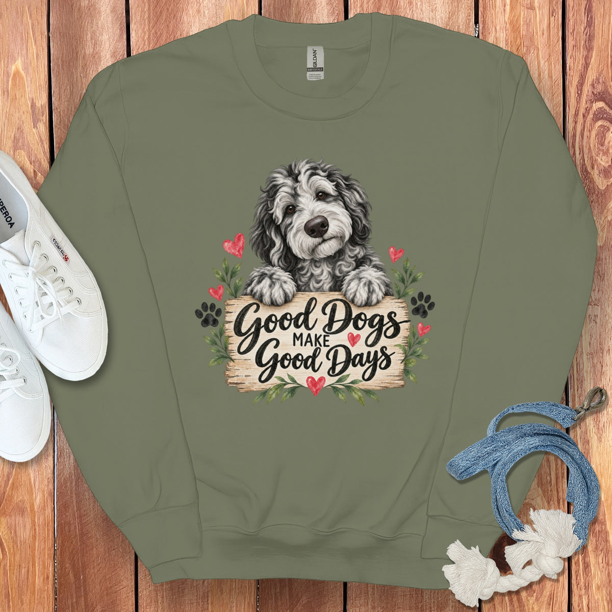 Merle Goldendoodle Good Days Sweatshirt