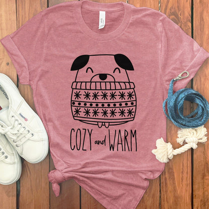 Cozy and Warm Cute Dog Sweater Design T-Shirt product type