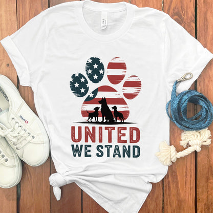 United We Stand Paw Print Graphic T-Shirt product type