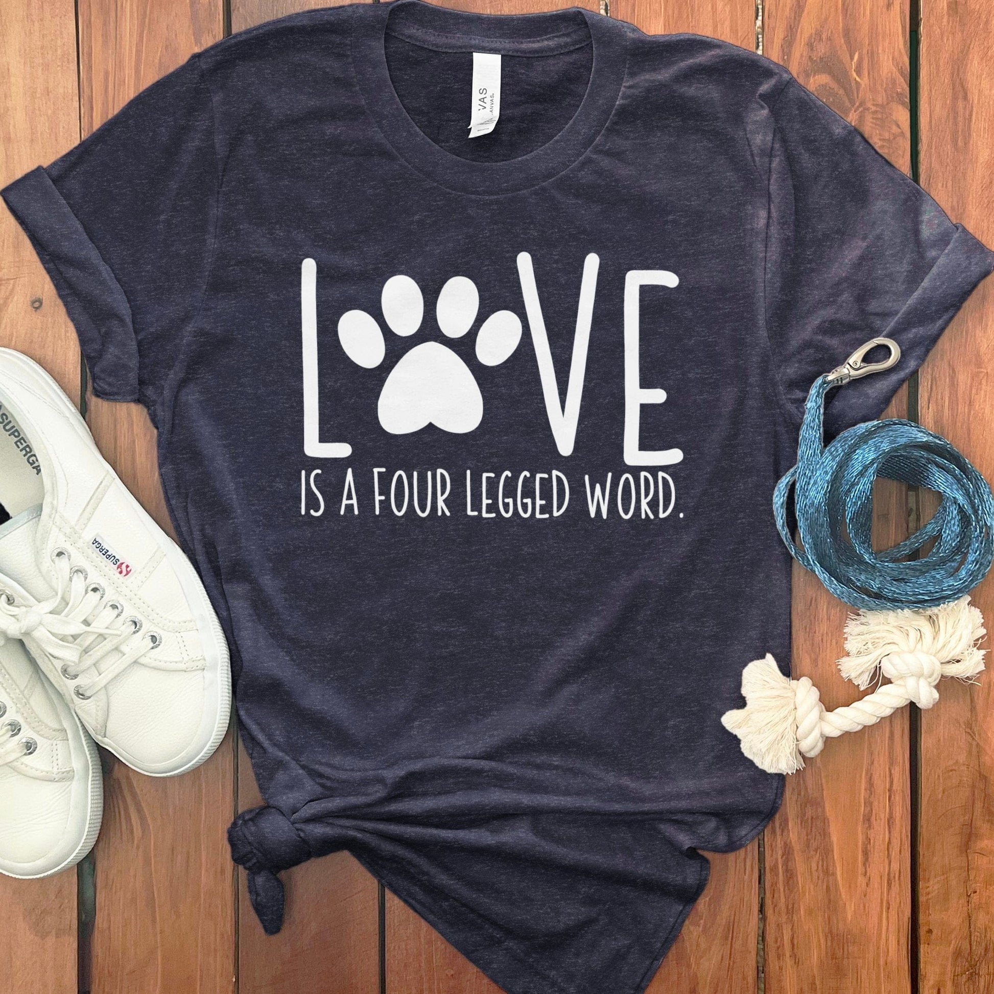 Love Is A Four Legged Word Graphic T-Shirt product type