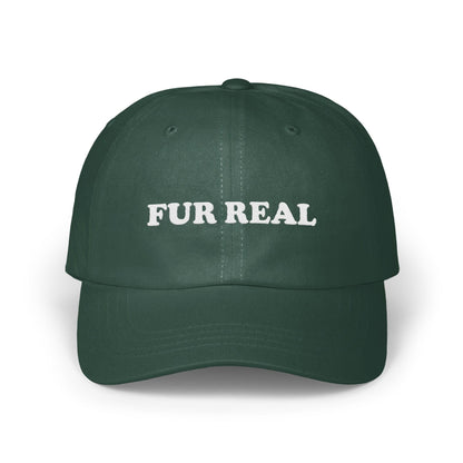 Fur Real Statement Embroidered Dad Hat product type