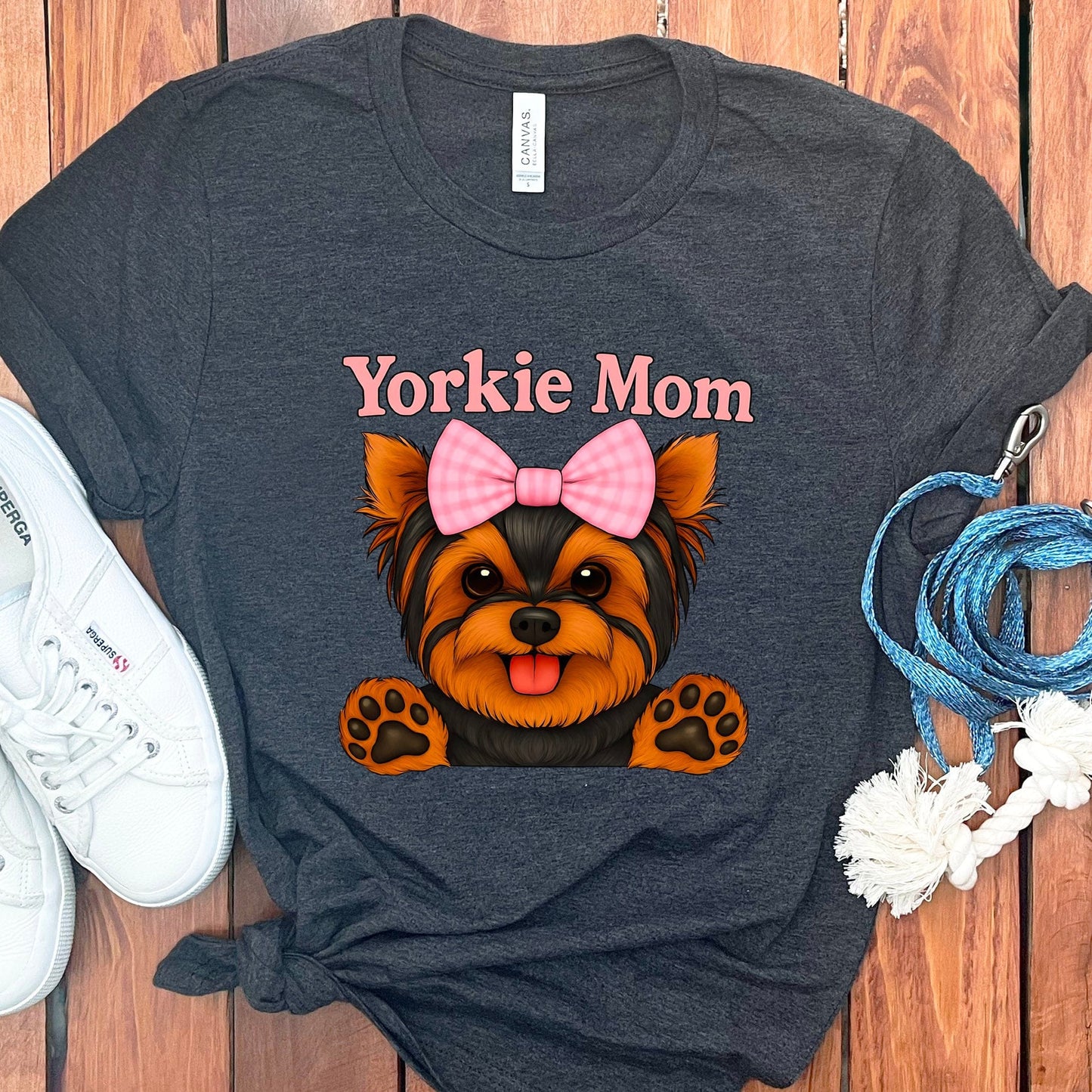 Yorkie Mom Graphic Tee Dog Lover Shirt product