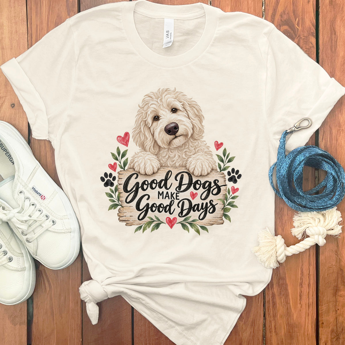 Cream Goldendoodle Good Days T-Shirt