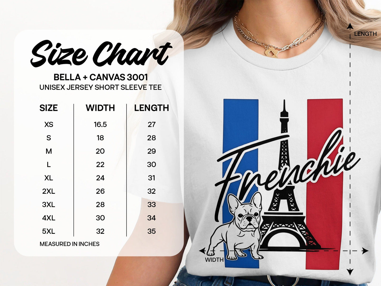 Frenchie Eiffel Tower Design Jersey Short Sleeve Tee product