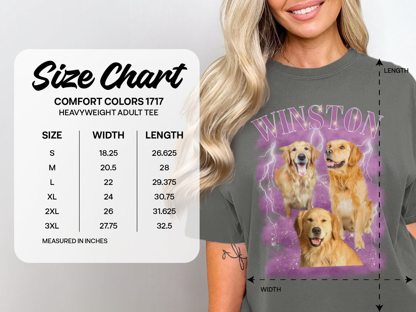 Winston Golden Retrievers Graphic Adult Tee product
