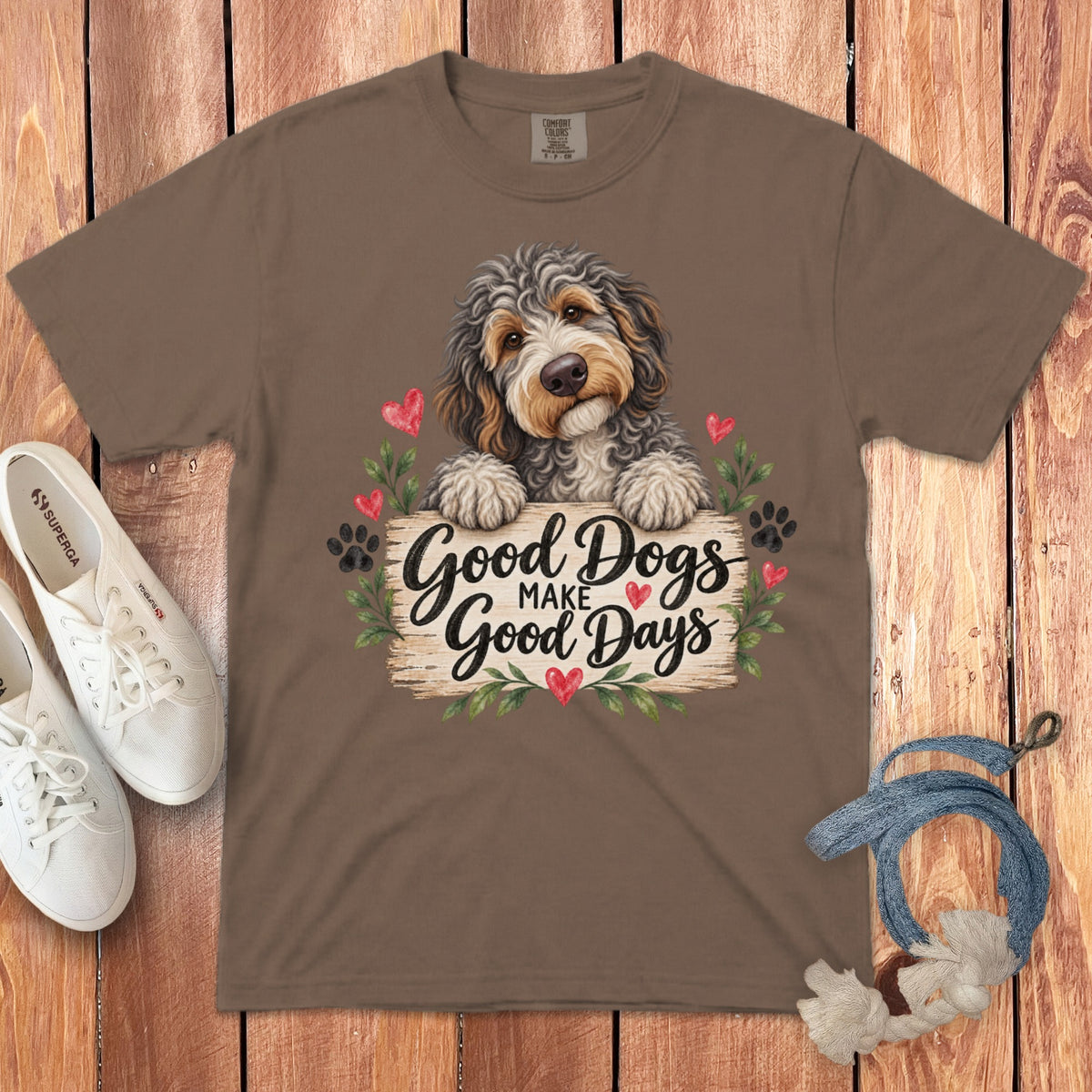 Aussiedoodle Good Days Signature T-Shirt