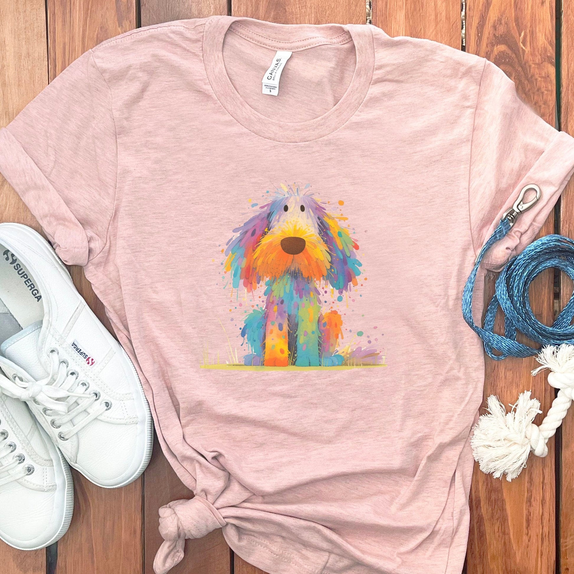 Colorful Artistic Dog Illustration T-Shirt product