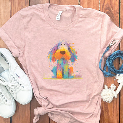 Colorful Artistic Dog Illustration T-Shirt product