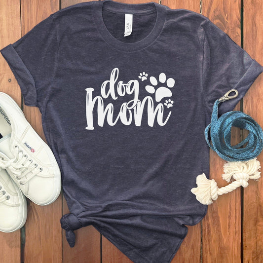 Dog Mom Paw Print Graphic Tee Shirt product