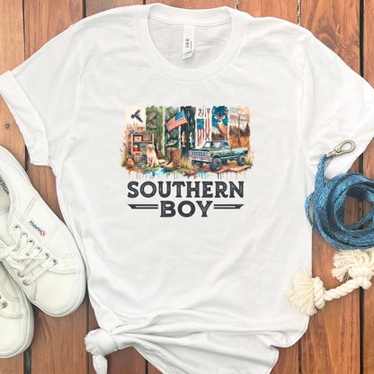 Southern Boy Graphic Tee with Vintage Scenes product