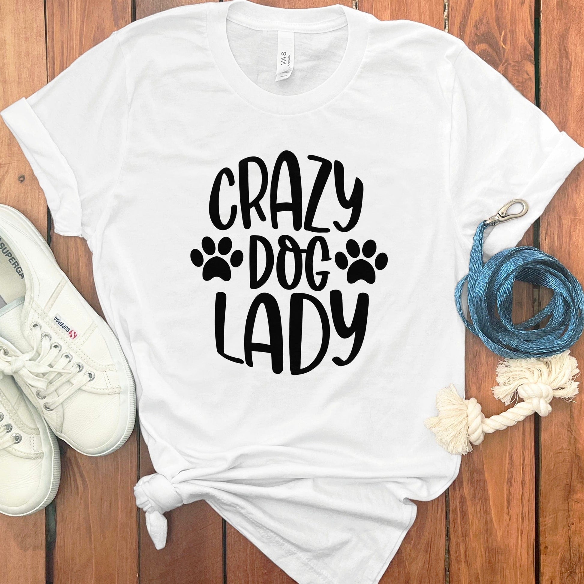 Crazy Dog Lady Graphic Tee Shirt Product