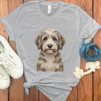 Cute Fluffy Dog Graphic Tee Perfect for Dog Lovers