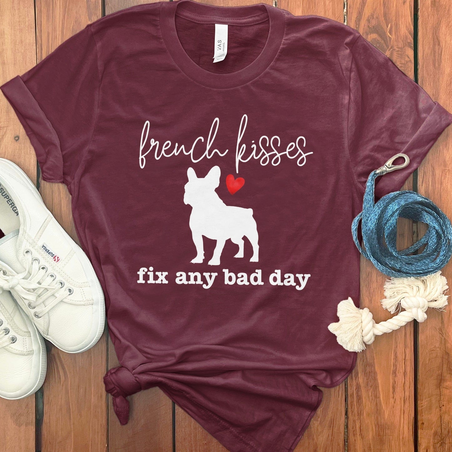 French Kisses Fix Any Bad Day Graphic T-Shirt product