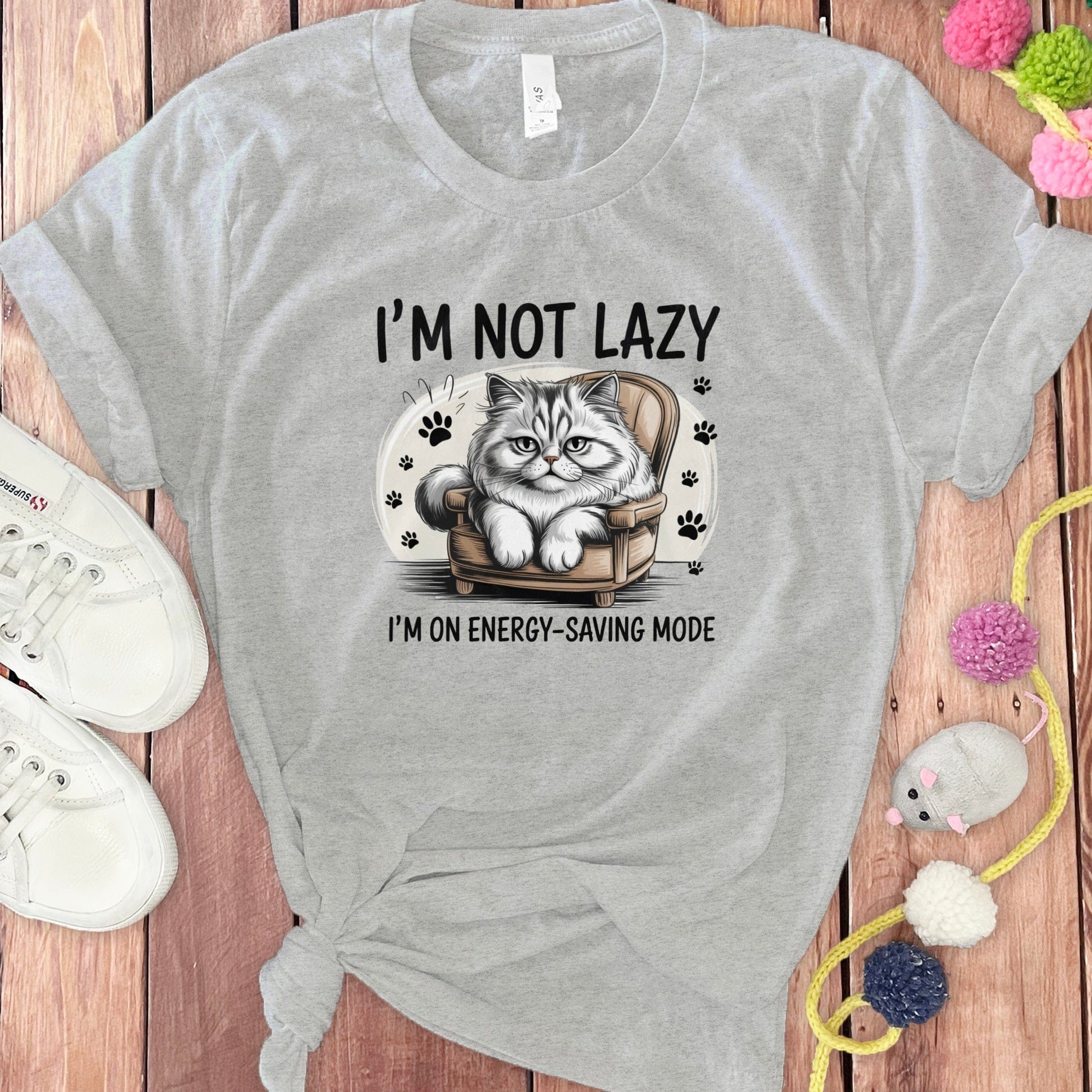I'm Not Lazy I'm On Energy Saving Mode Cat Shirt product type