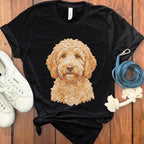 Cute Labradoodle Graphic on Casual Shirt
